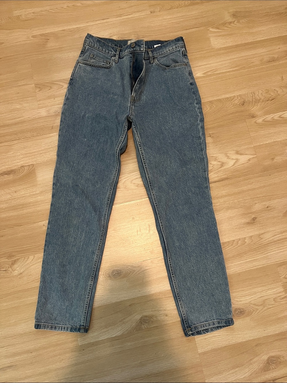 Everlane Slim Straight Jeans in Vintage Blue Wash